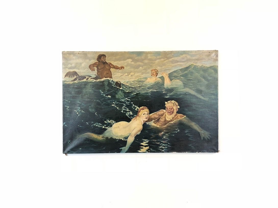 Foto Oil Painting Mermaids in the Sea h70x108 34C5