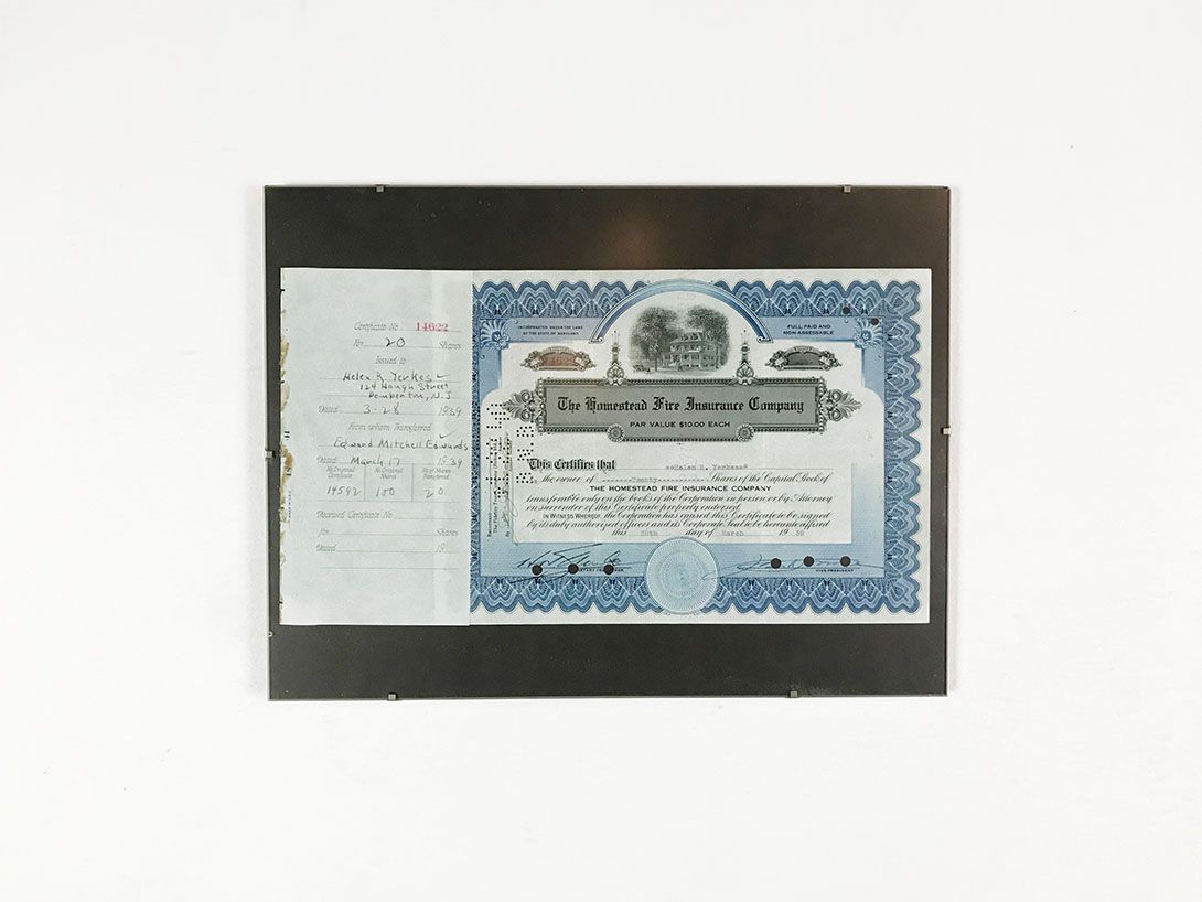Foto Framed Fire Insurance Company Certificate 16B6