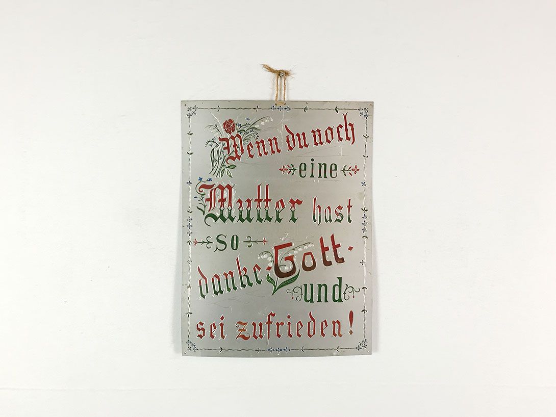 Foto Metal Sign Thank God For Your Mother 22A1