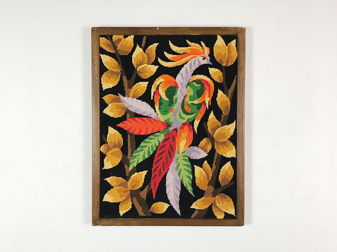 Foto Embroidery Artwork of a Cockatoo 10C11