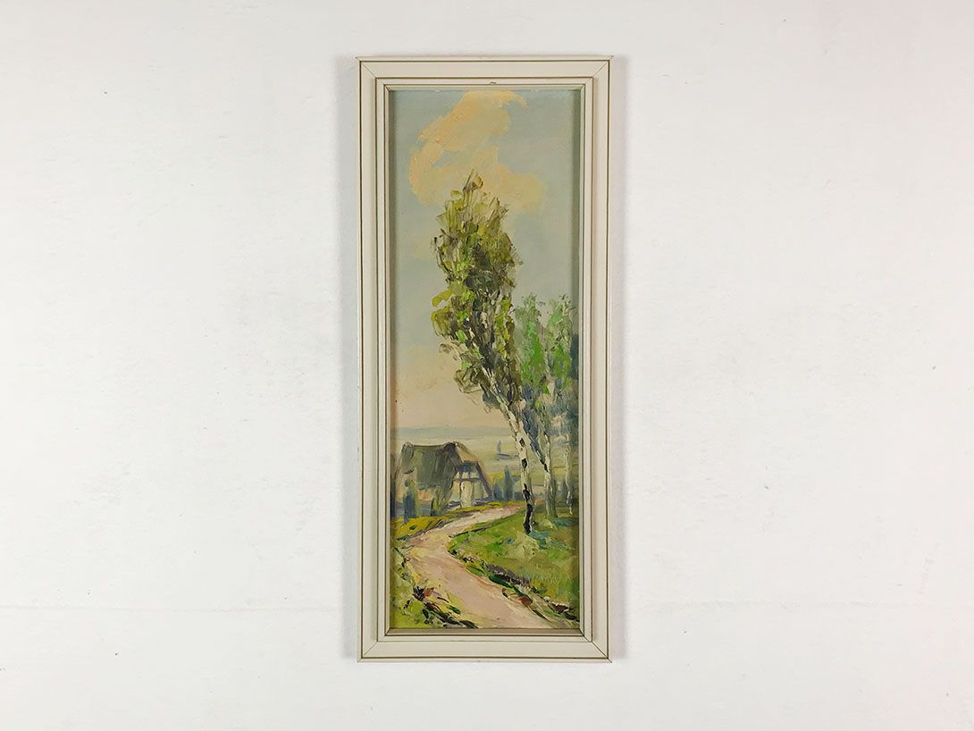 Foto Narrow Painting of a Village 25B4