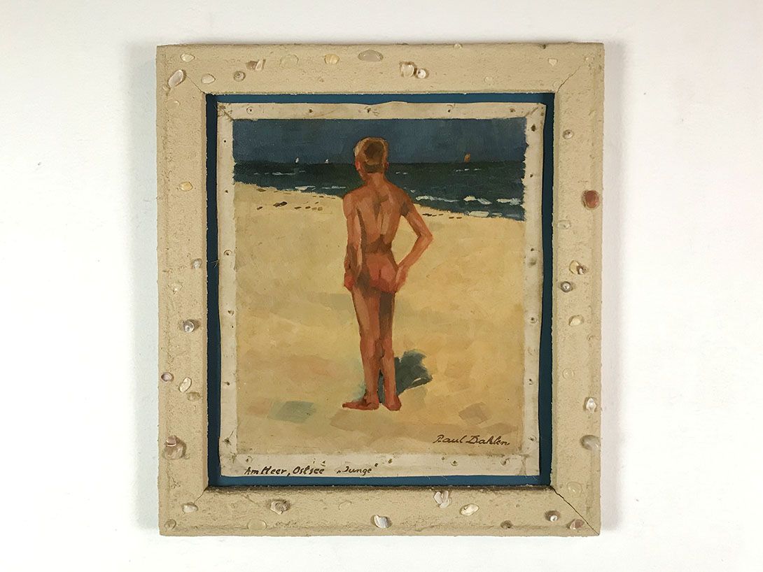 Foto Shell Framed Boy at the Baltic Sea 26E9
