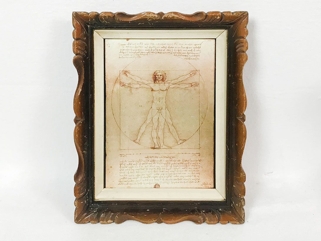 Foto Framed Homo Vitruvianus by Leonardo da Vinci 26C6