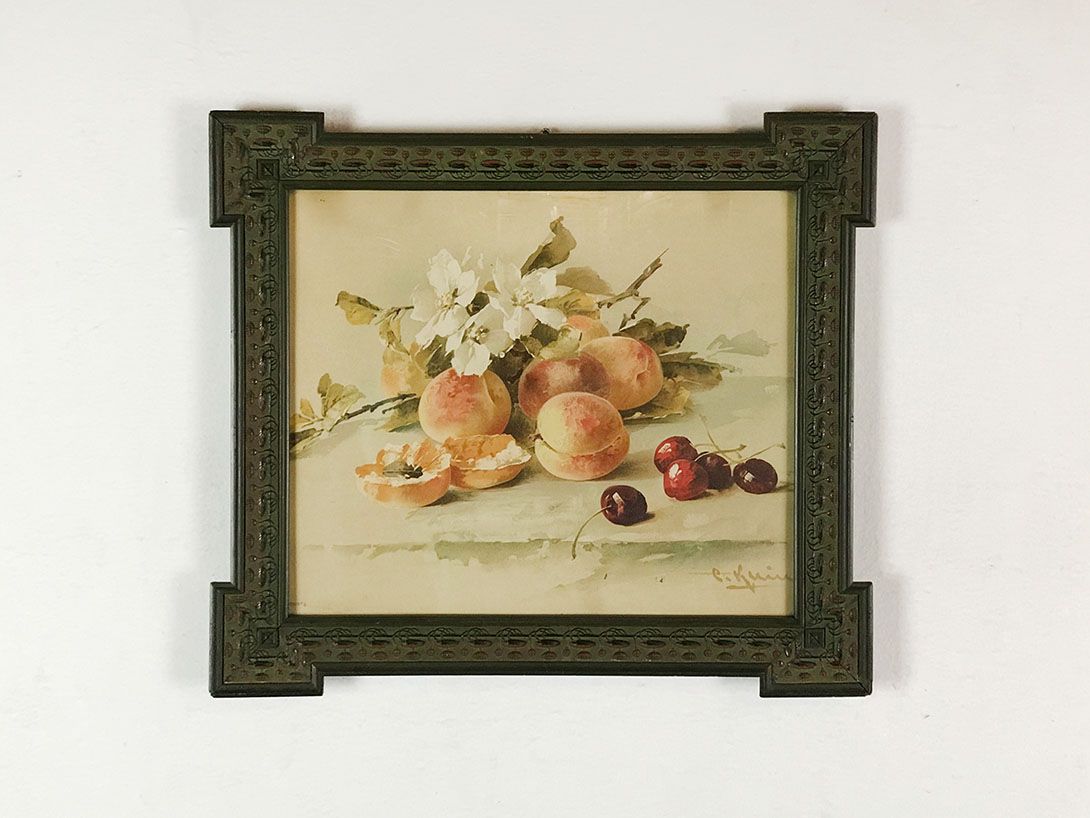 Foto Still Life of Peaches and Cherries 25D11