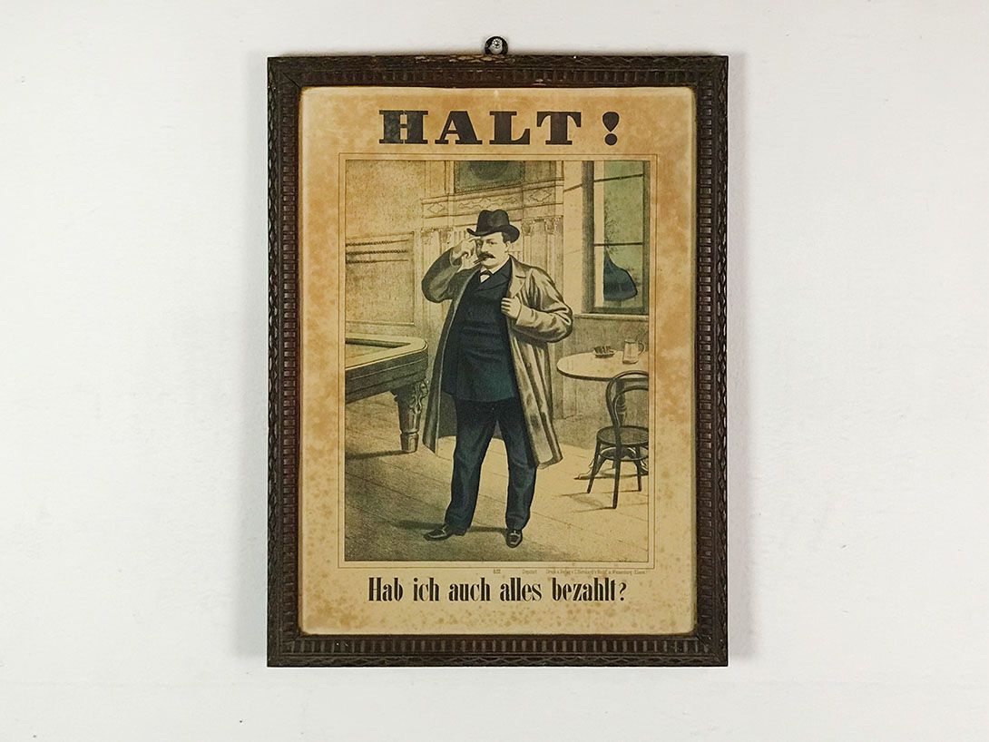 Foto Pay before You Leave Bar Sign, Germany 26C15