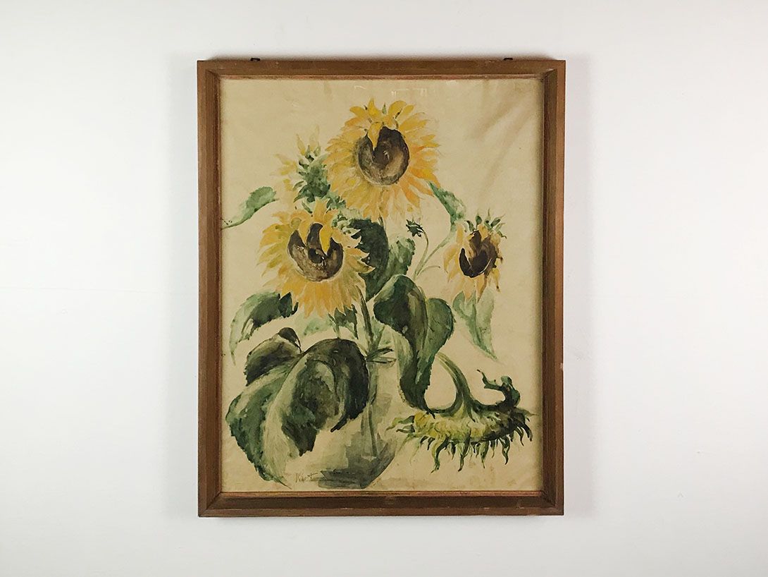 Foto Huge Painting of Sunflowers 28E5