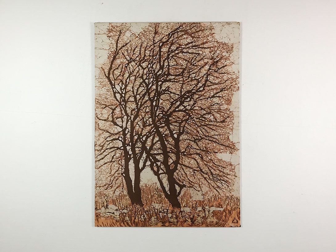 Foto Painting of Trees on Textile 29C3