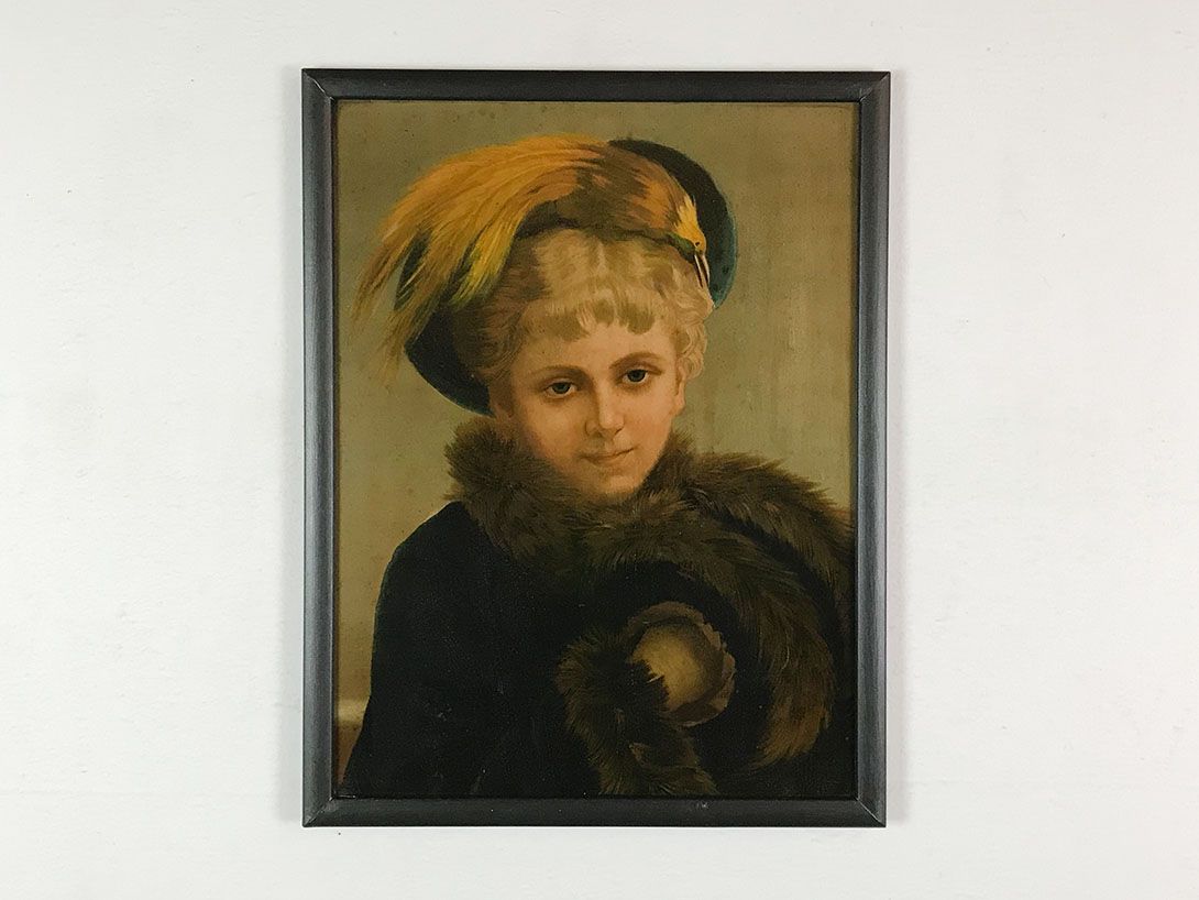 Foto Oil Portrait of an autumnal Woman in Fur 26D13
