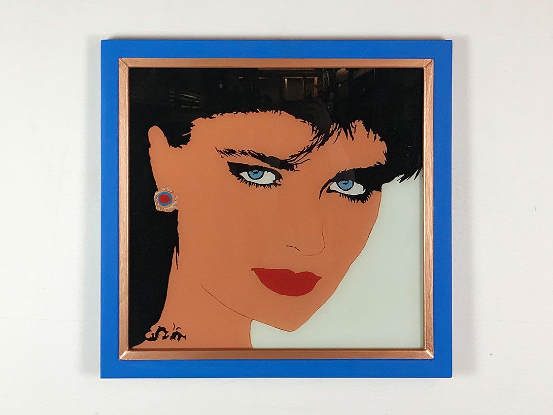 Foto Stained Glass Painting of a Woman 21E5