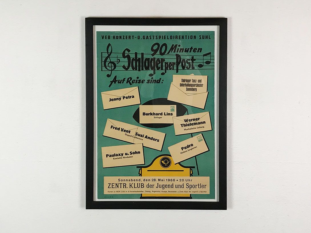 Foto Schlager Concert Poster, Germany 1966 33A8