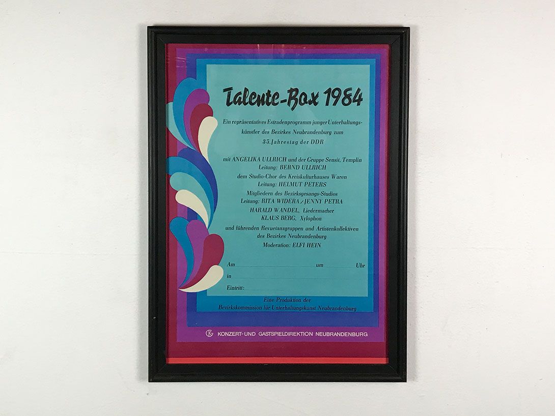 Foto GDR Concert Poster 1984 33A9