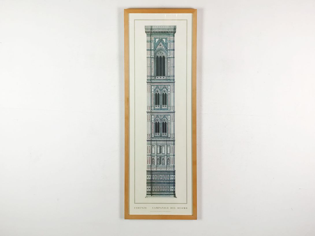 Foto Print of Church Tower in Florence, Italy 34C10