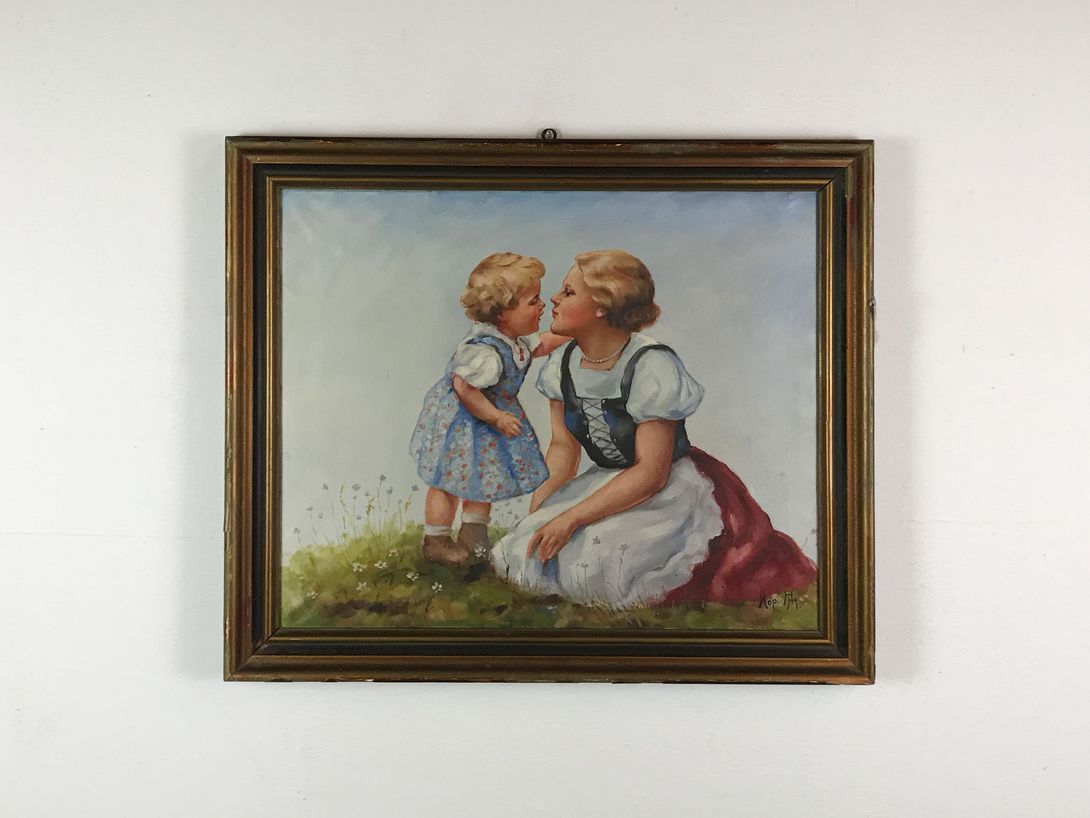 Foto Painting of a Mother and her Child 35A10