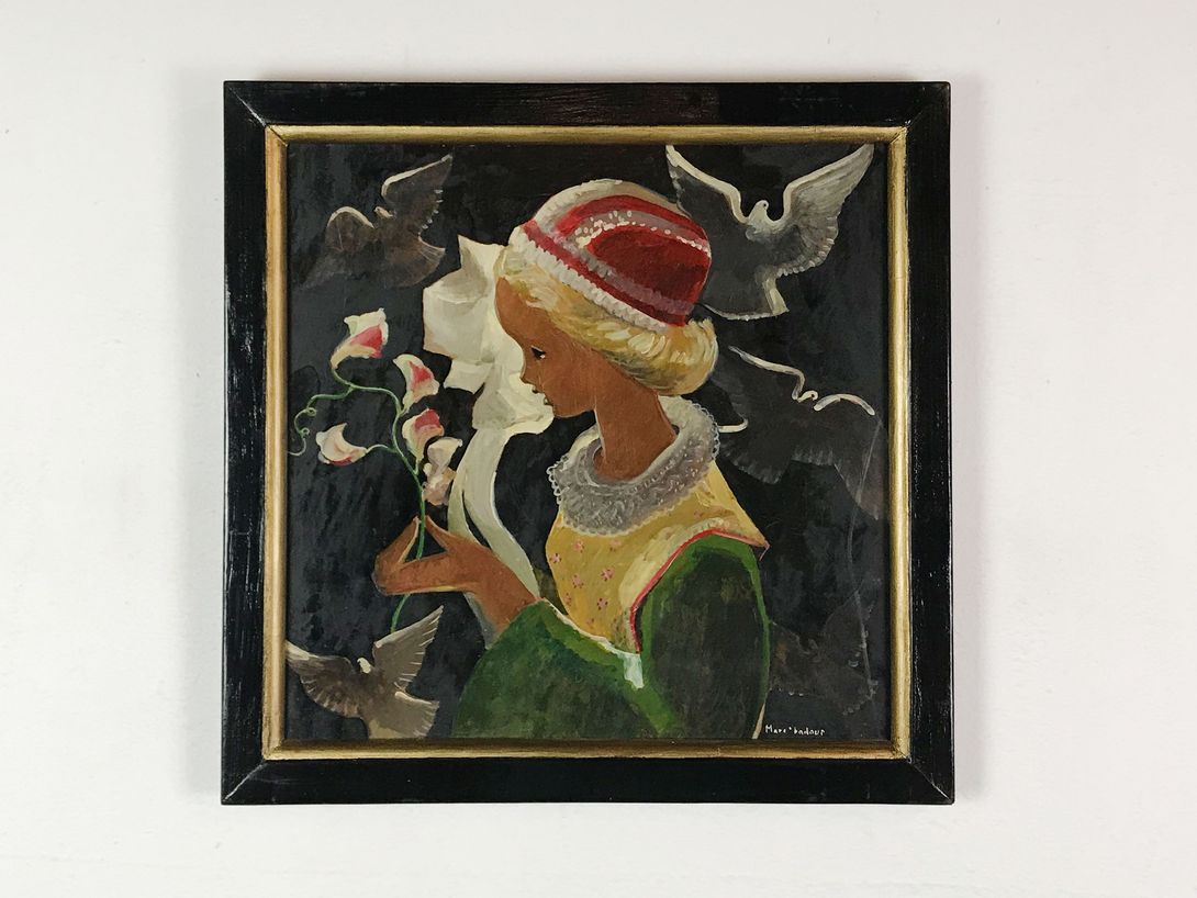 Foto Child Surrounded by Doves 35A14