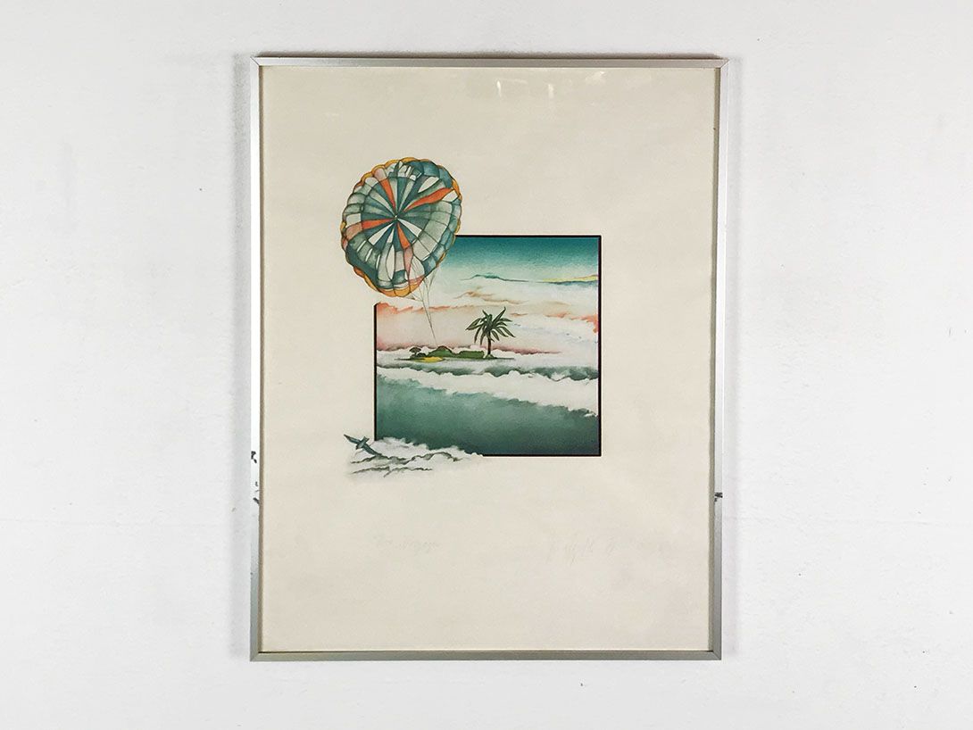 Foto Painting of an Island in Paradise h66x51 36A3