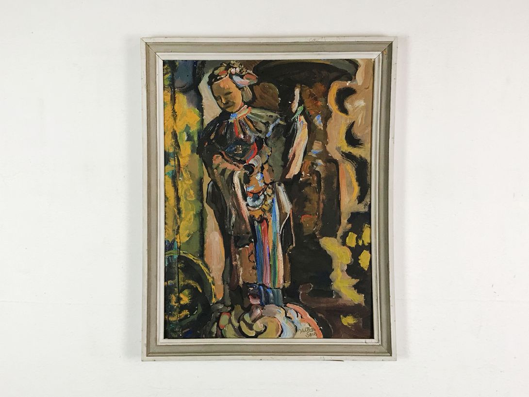 Foto Oil Painting of a Shaman Woman 36A4