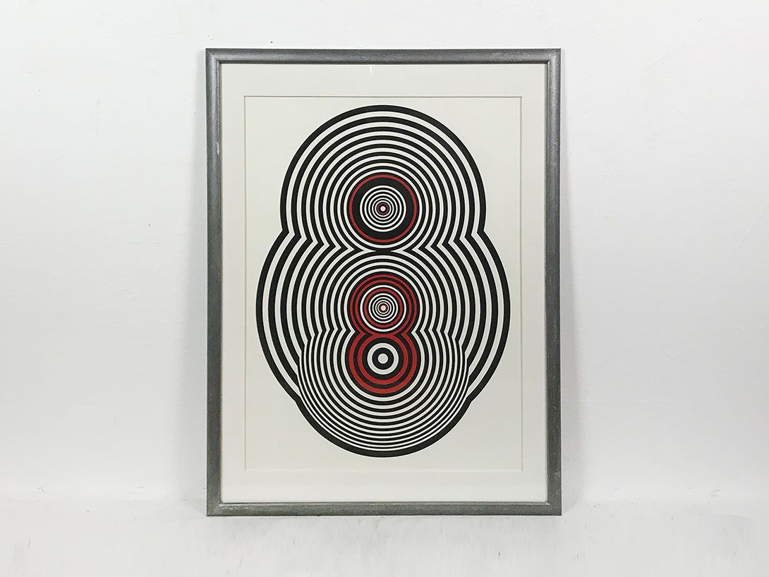 Foto OP Art Black and Red h83x64 37A9