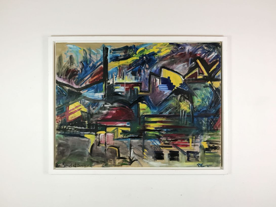 Foto Abstract Painting of a City h99x125 37C5