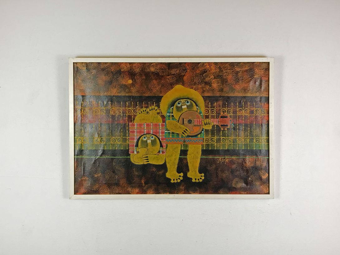 Foto Painting of Two Mexicans h63x92 37A10