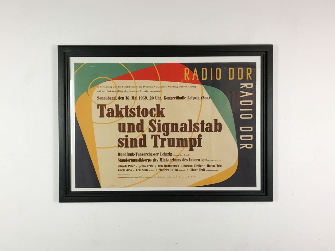 Foto Radio DDR Concert Poster, GDR 1959 38A7