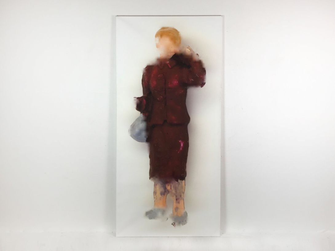 Foto Blurred Life size Print of a Woman h180x84 1A0