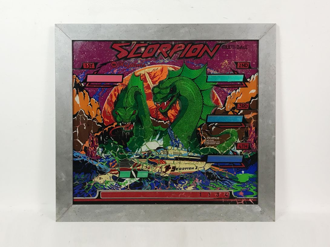 Foto Scorpion Pinball Backglass 3A6