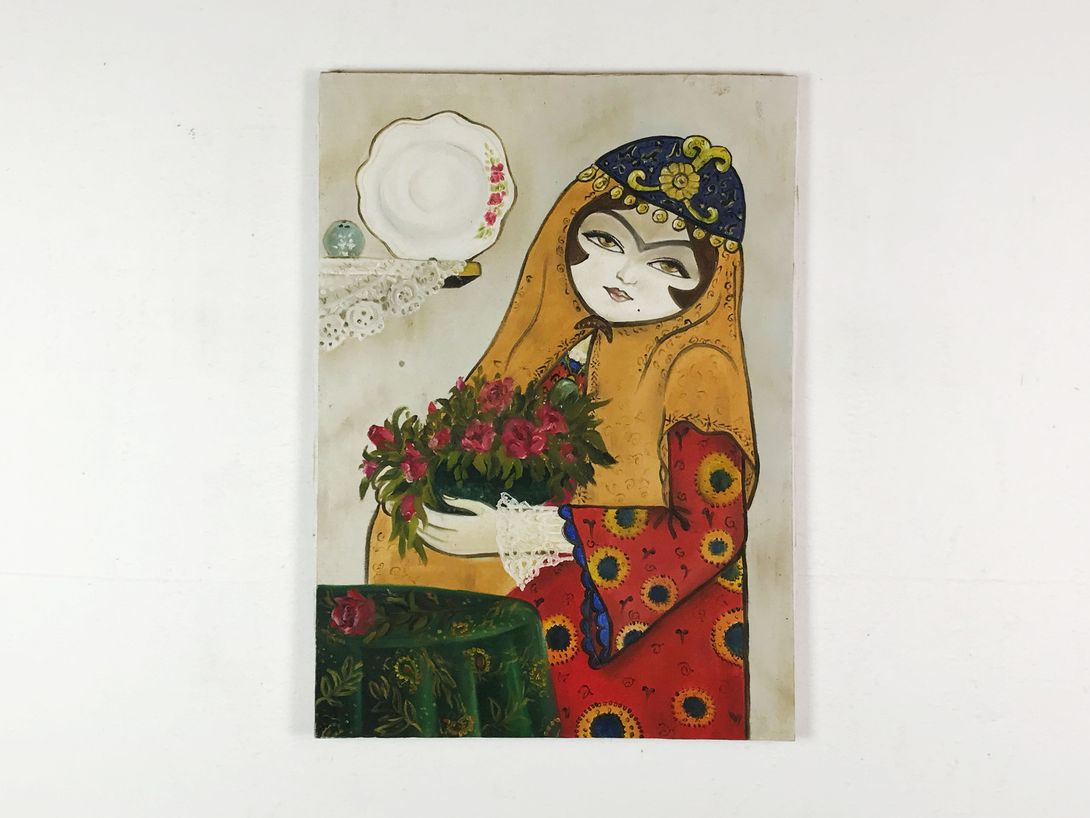 Foto Eastern Woman with a Flowers 35A13
