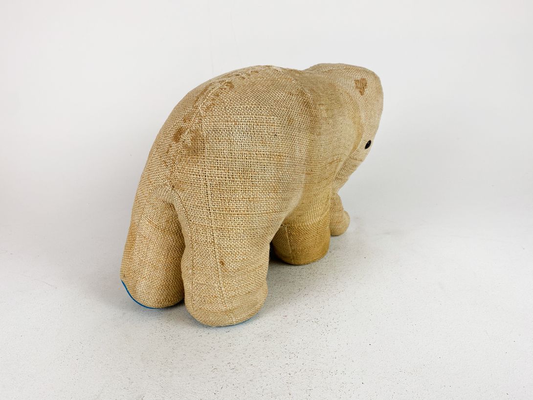 Foto Stuffed Elephant Renate Müller without Ears h31x21x39