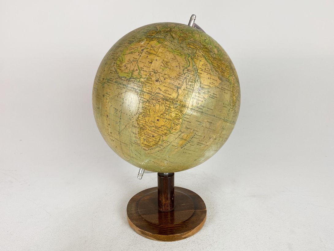 Foto Räths Physikalischer Erdglobus Globe, Leipzig h53x28