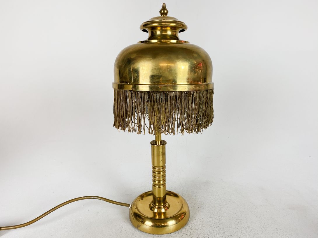 Foto Golden Desk Lamp with Fringe h46