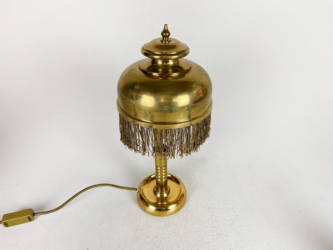 Foto Golden Desk Lamp with Fringe h46