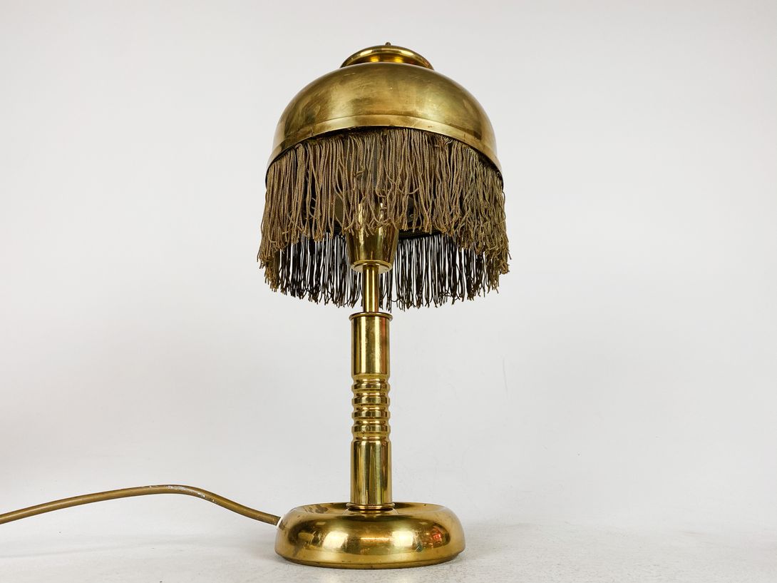 Foto Golden Desk Lamp with Fringe h46