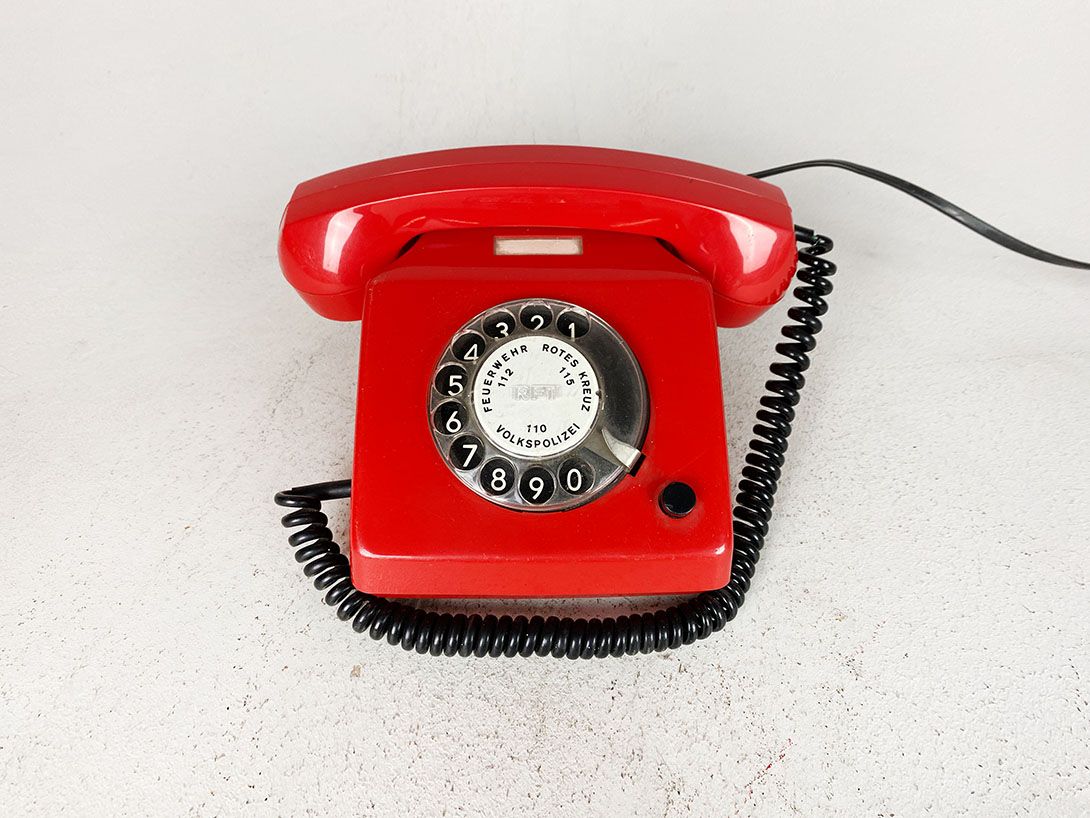 Foto Red German Volkspolizei Telephone