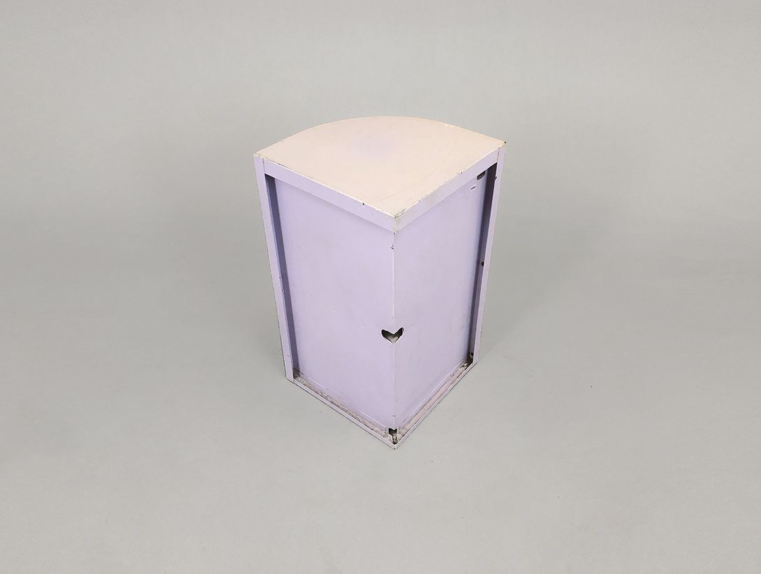 Foto Light Violet Metal Kitchen Corner Shelf 1960 h58