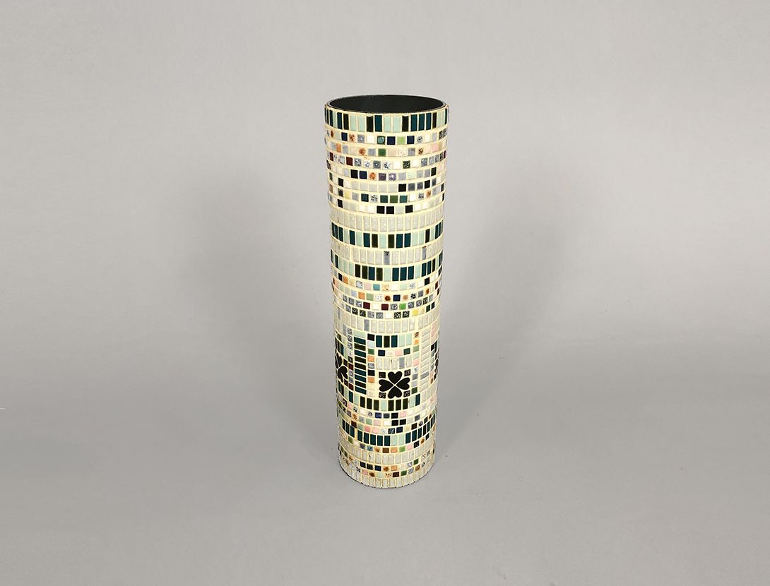 Foto Ceramic Vase with Mosaic Surface h60 C7