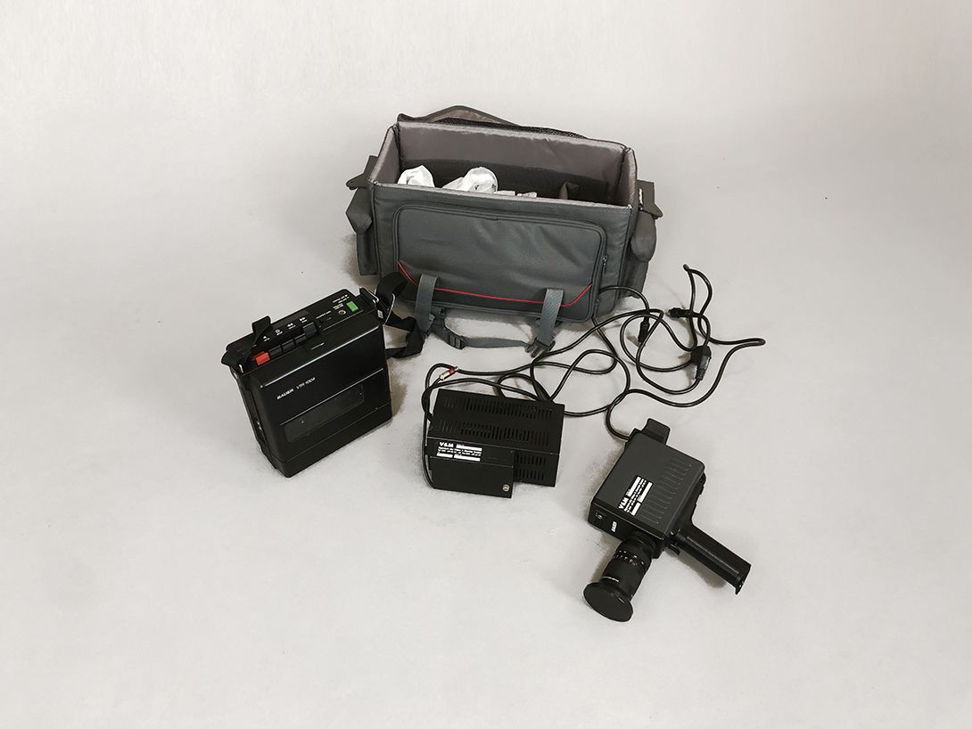 Foto Portable Interview Set with Camcorder and Tape Recorder