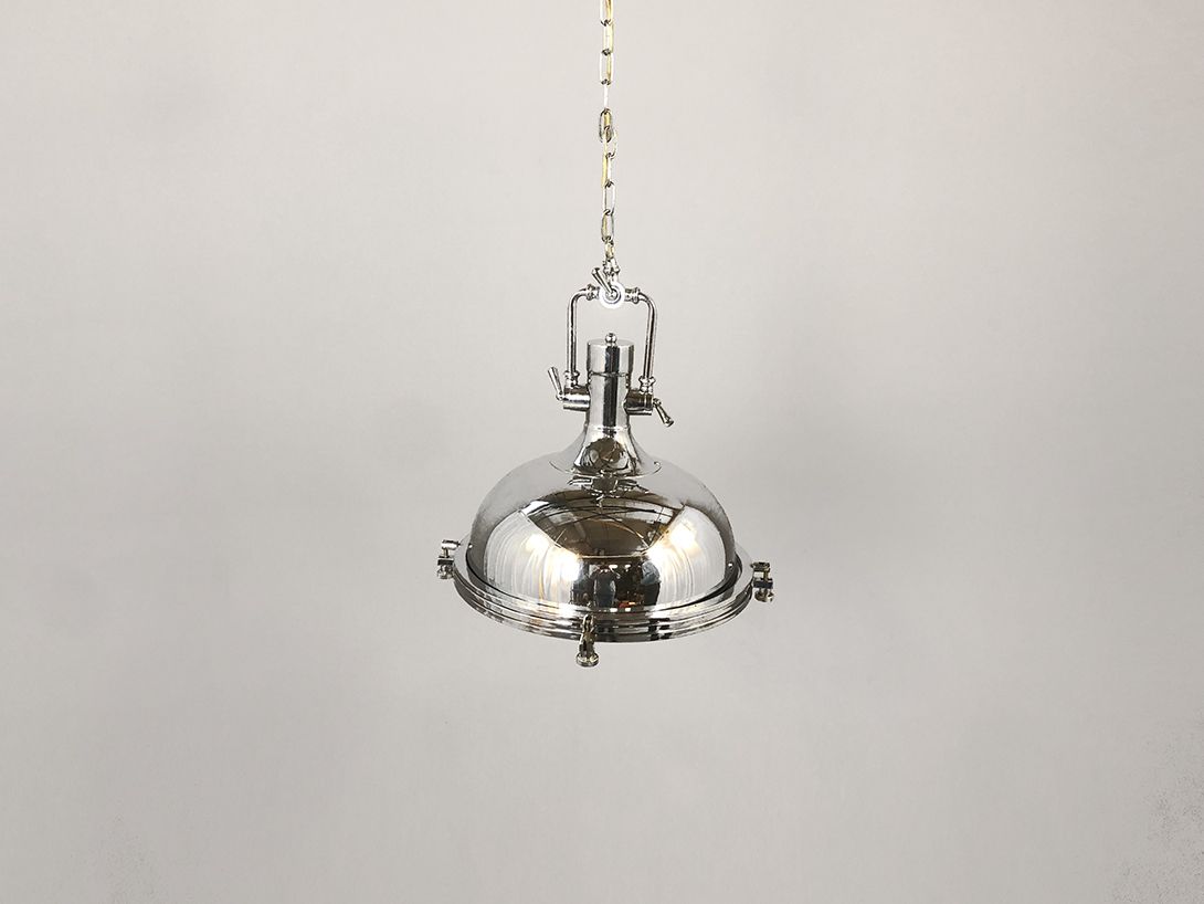 Foto Industrial Chrome Pendant Lamp ø45