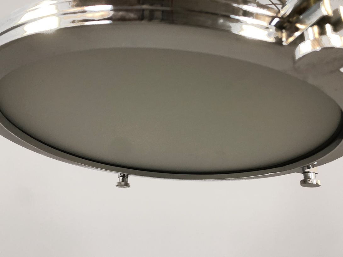 Foto Industrial Chrome Pendant Lamp ø45