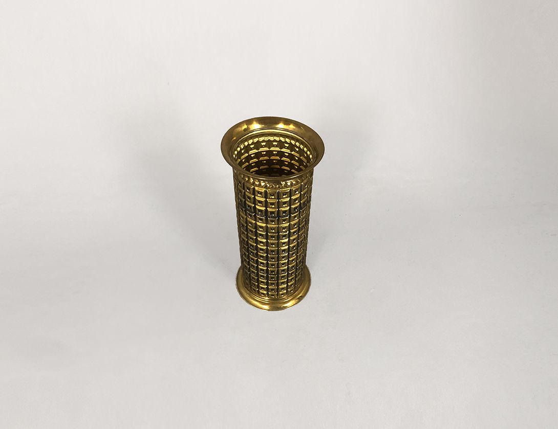 Foto Brass Cylindrical Umbrella Stand