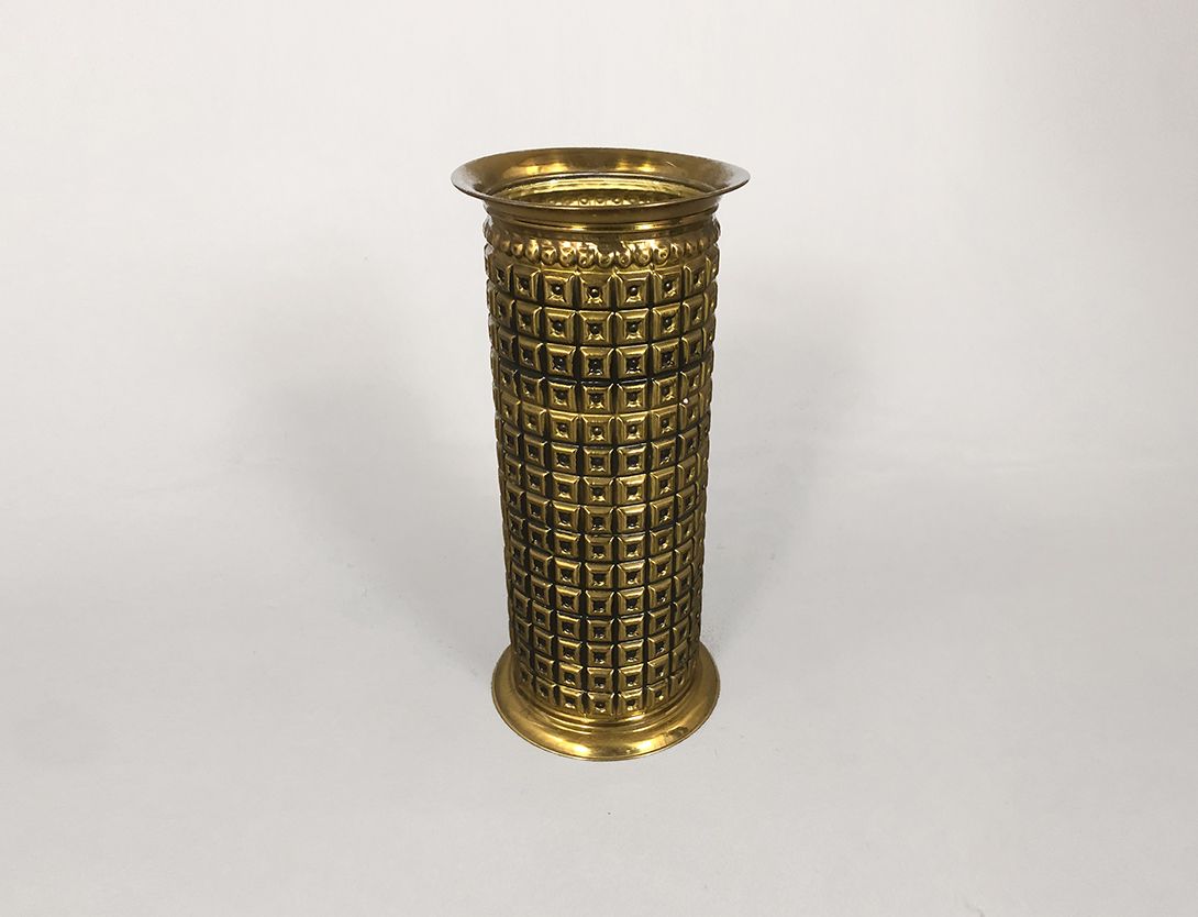 Foto Brass Cylindrical Umbrella Stand