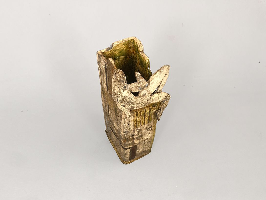 Foto Rectangular Vase with Naked Woman h46 D7