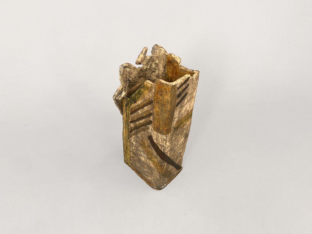 Foto Rectangular Vase with Naked Woman h46 D7