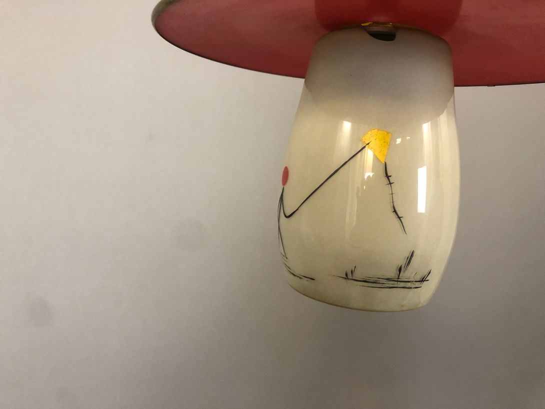 Foto Pendant Lamp with Kite Flying Decor 1955 ø25