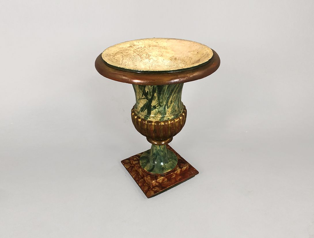 Foto Green and Brown Pattern Vase