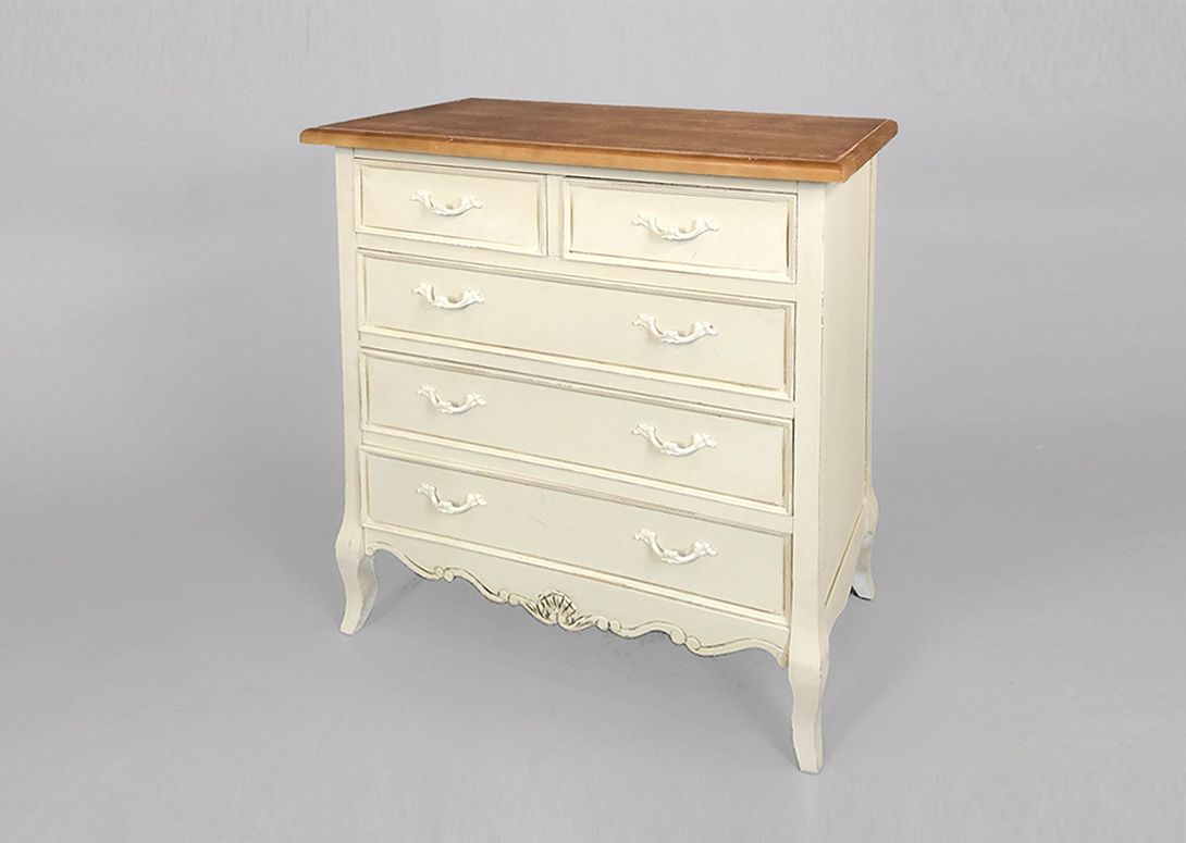 Foto Wooden Commode with Four Drawers