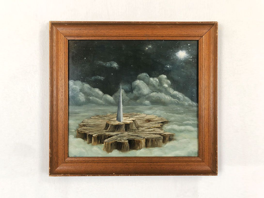Foto Painting of a Monolith above Clouds h58x64 23E12