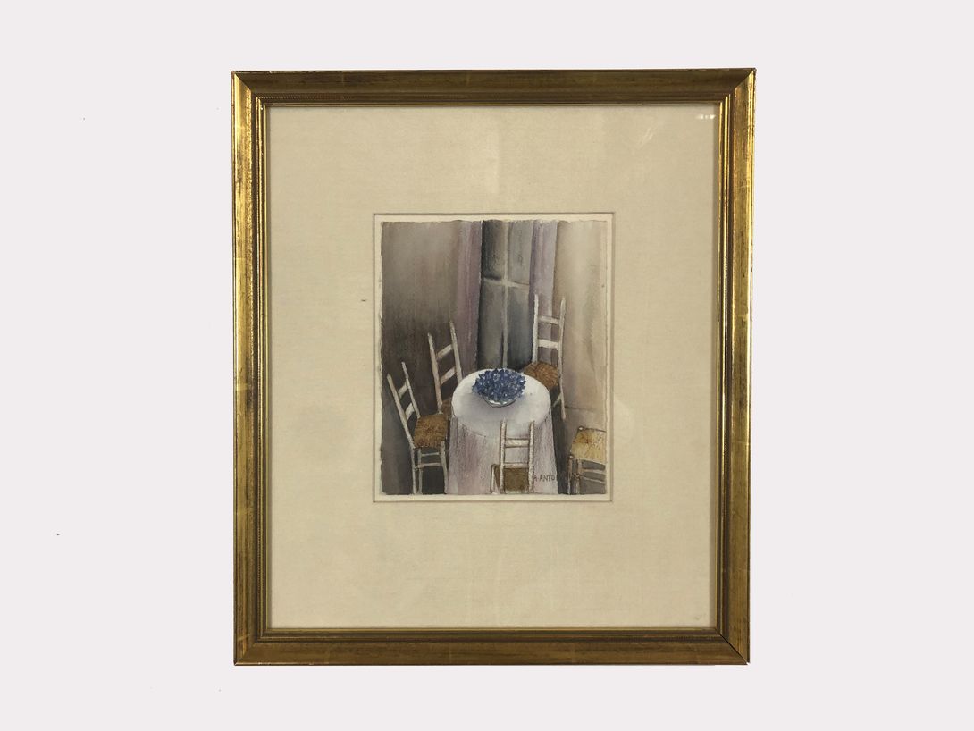 Foto Watercolor Table and Chairs 1988 h40x36 11A2