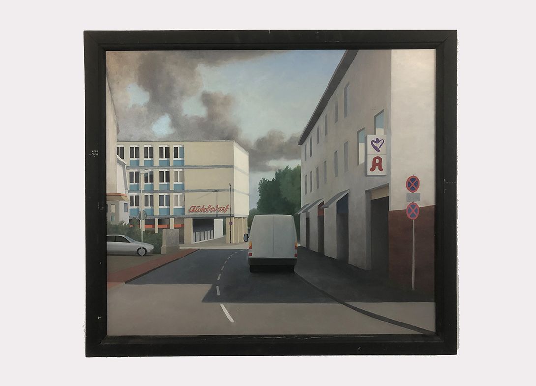 Foto Oil Painting City Scenery Autoankauf h77x87 6A4