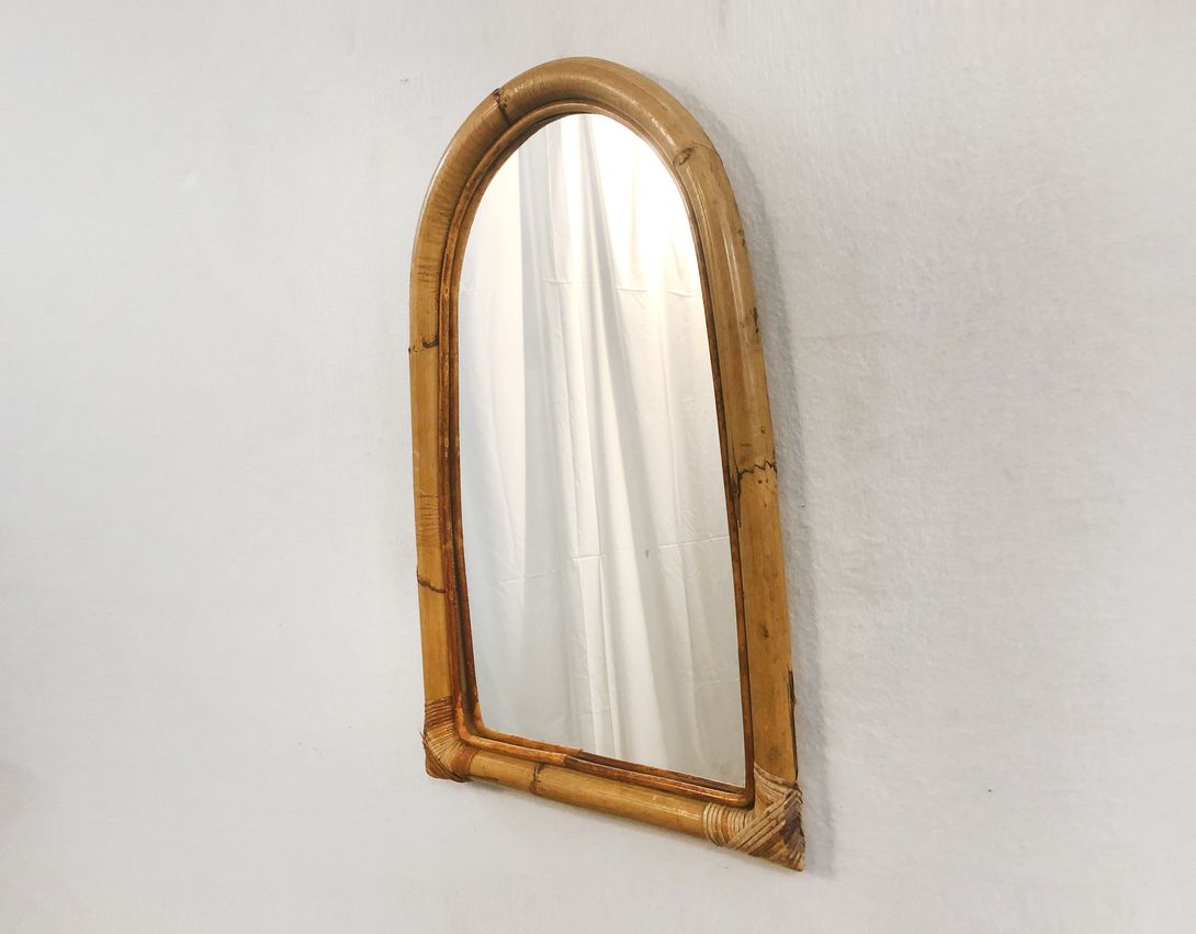 Foto Tiki Bamboo Mirror Hawaii 1955 h63x42