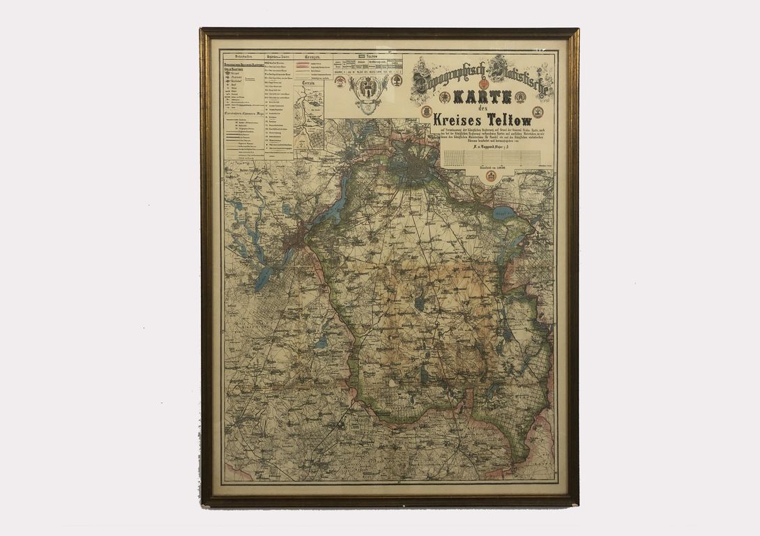 Foto Old Map Kreis Teltow h86x72 38B4